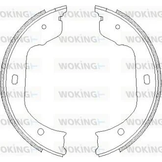 Колодки стояночного тормоза (пр-во Remsa) BMW 5e60 X5e70 7e65 WOKING Z4740.00