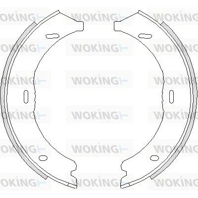 Колодки тормозные бараб. задн. (пр-во Remsa) Mercedes-benz V-class 2.1 14-,Mercedes-benz Viano 2.0 03- WOKING Z4745.00 (фото 1)