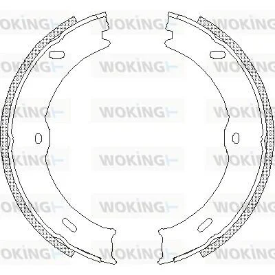 Колодки тормозные бараб. задн. (пр-во Remsa) Mercedes-benz Sprinter 35-t 1.8 06-,Mercedes-benz Sprinter 35-t 2.1 06- WOKING Z4746.00 (фото 1)