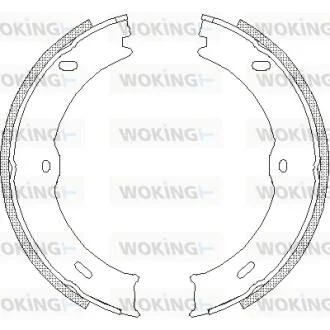 Колодки тормозные бараб. задн. (пр-во Remsa) Mercedes-benz Sprinter 35-t 1.8 06-,Mercedes-benz Sprinter 35-t 2.1 06- WOKING Z4746.00