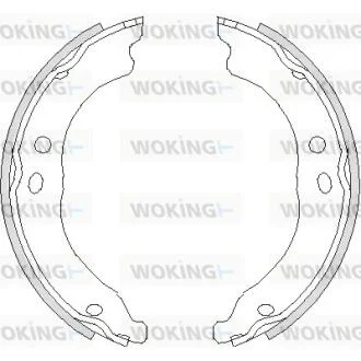 Колодки стояночного тормоза (пр-во Remsa) PSA Boxer Ducato Jumper 06> WOKING Z4750.00