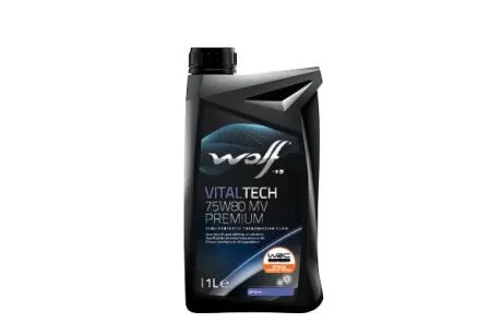 Трансмиссионное масло Vitaltech MV Premium GL-4+ 75W-80 полусинтетическое 1 л Wolf 1048400