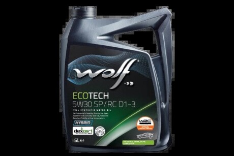 ECOTECH 5W30 SP/RC D1-3 5Lx4 Wolf 1049902