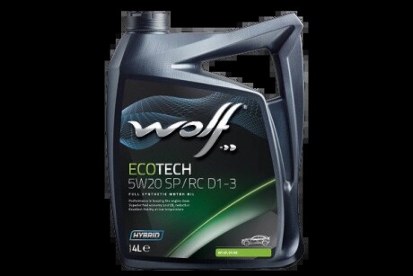 ECOTECH 5W20 SP/RC D1-3 4Lx4 Wolf 1050525