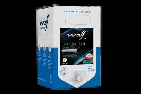 OFFICIALTECH 5W30 C3 SP EXTRA BIB 20L (NEW) Wolf 1051081