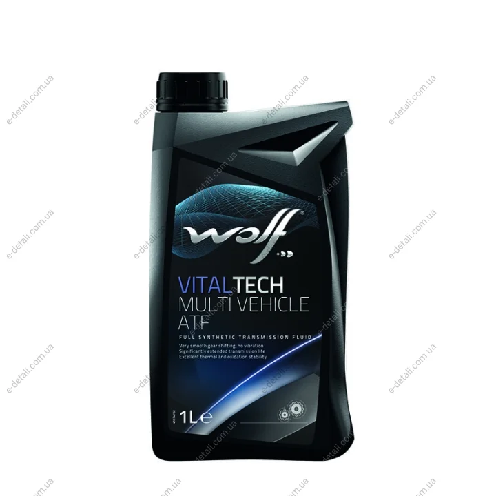 Трансмиссионное масло VitalTech Multi Vehicle ATF синтетическое 1 л Wolf 8305603 (фото 1)