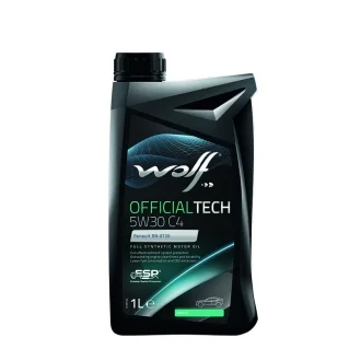 Олива моторна WOLF Officialtech C4 5W-30 1л (12шт уп) Wolf 8308314