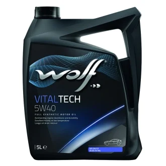 Олія моторна Vitaltech 5W-40 (5 л) Wolf 8311291