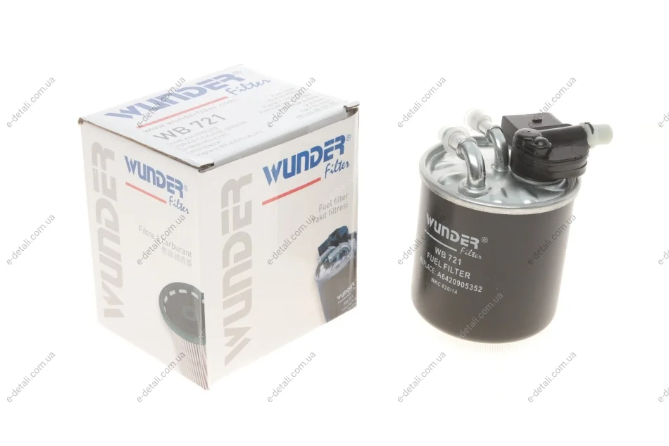 Фильтр топливный MB A-class (W176)/B-class (W246)/C-class (W204) 11- WUNDER FILTER WB 721 (фото 1)