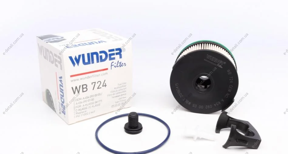 Фильтр топливный MB OM654 / Sprinter OM 651 18- WUNDER FILTER WB 724 (фото 1)