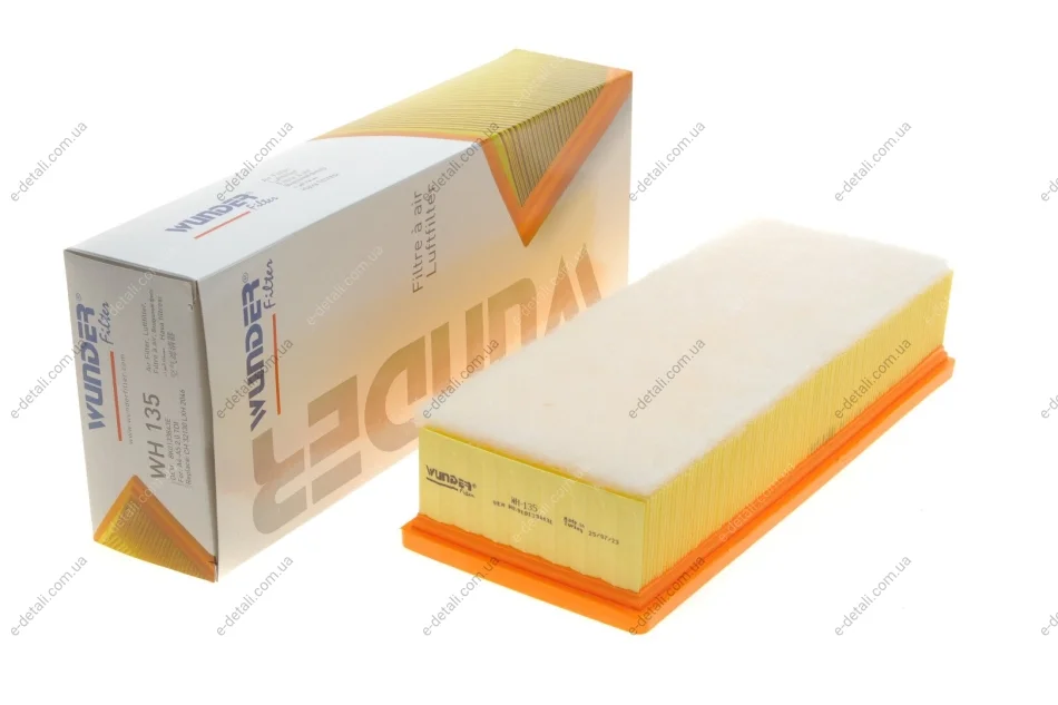 Фильтр воздушный Audi A4/A5 1.8-2.0TFSI 07- (с поролоном) WUNDER FILTER WH 135 (фото 1)