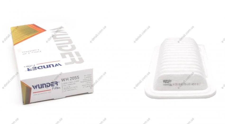 Фильтр воздушный Toyota Yaris 1.3-1.5i 99- WUNDER FILTER WH 2055 (фото 1)