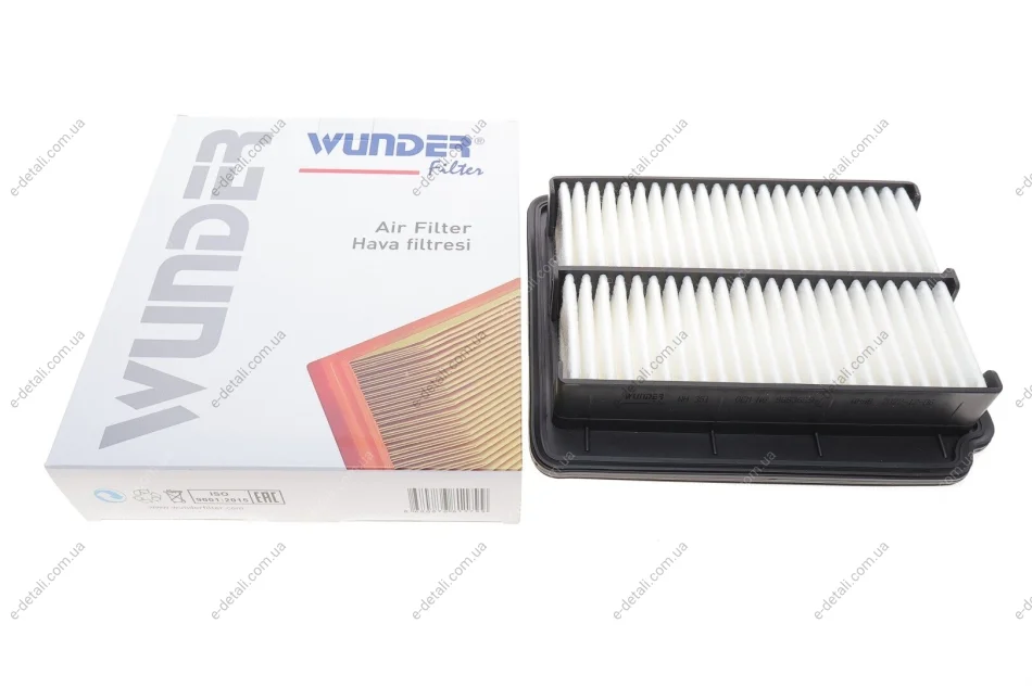 Фильтр воздушный Chevrolet Aveo 06- (benzin) WUNDER FILTER WH351 (фото 1)
