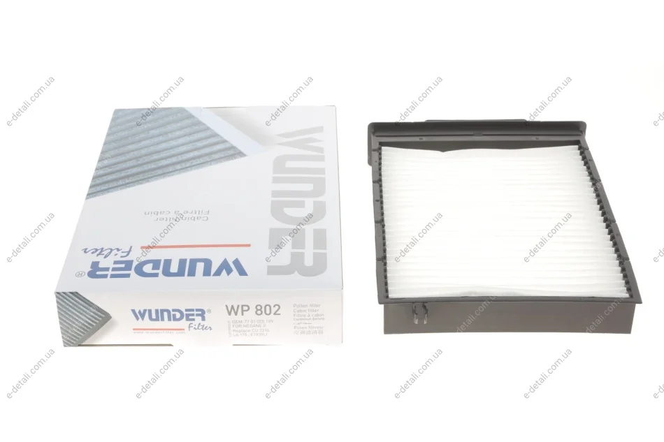 Фільтр салону Renault Megane II 02- WUNDER FILTER WP 802 (фото 1)