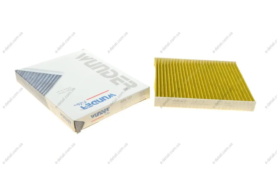 Фильтр салона VW Polo 1.0TSI/Seat Ibiza 1.0 i/1.6 TDI 17- (угольный) WUNDER FILTER WPK 107 (фото 1)