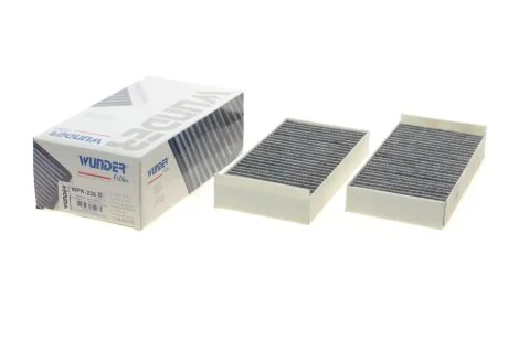 Фільтр салону BMW X1 14-/X2 (F39) 17-/I3 13- (вугільний) (к-кт 2 шт) WUNDER FILTER WPK 226
