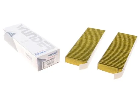 Фильтр салона Citroen Berlingo/Peugeot Partner 08- (к-кт 2шт.) (угольный) WUNDER FILTER WPK 415
