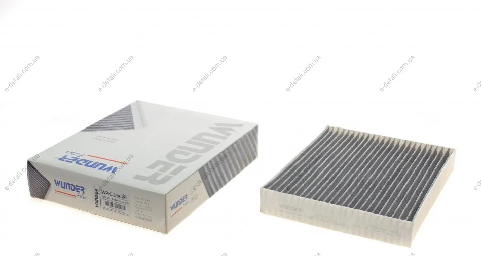 Фильтр салона Ford Mondeo V 1.5/2.0TDCi 14-/Focus IV 1.0 EcoBoost 18- (угольный) WUNDER FILTER WPK 516 (фото 1)