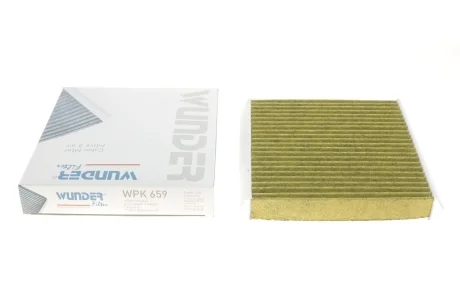Фильтр салона Peugeot Bipper/Citroen Nemo 08- (угольный) WUNDER FILTER WPK 659