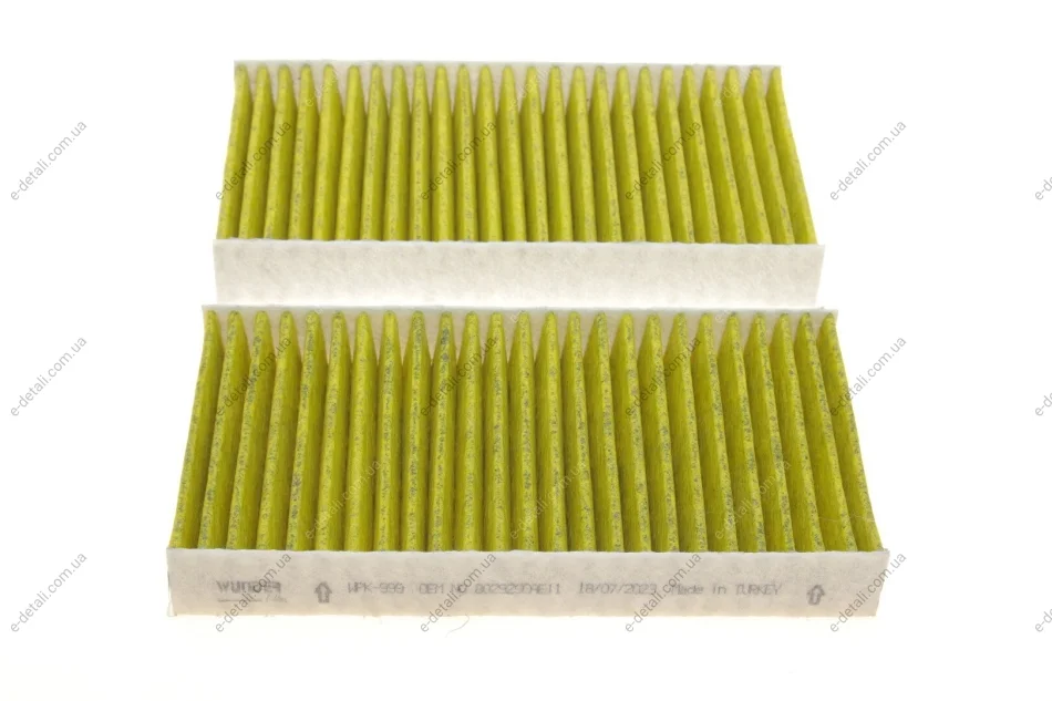 Фільтр салону Honda Civic 1.3/2.0i 01-05 (вугільний) (к-кт 2 шт.) WUNDER FILTER WPK 999 (фото 1)
