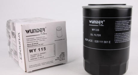 Фильтр масляный WUNDER WUNDER FILTER WY 115