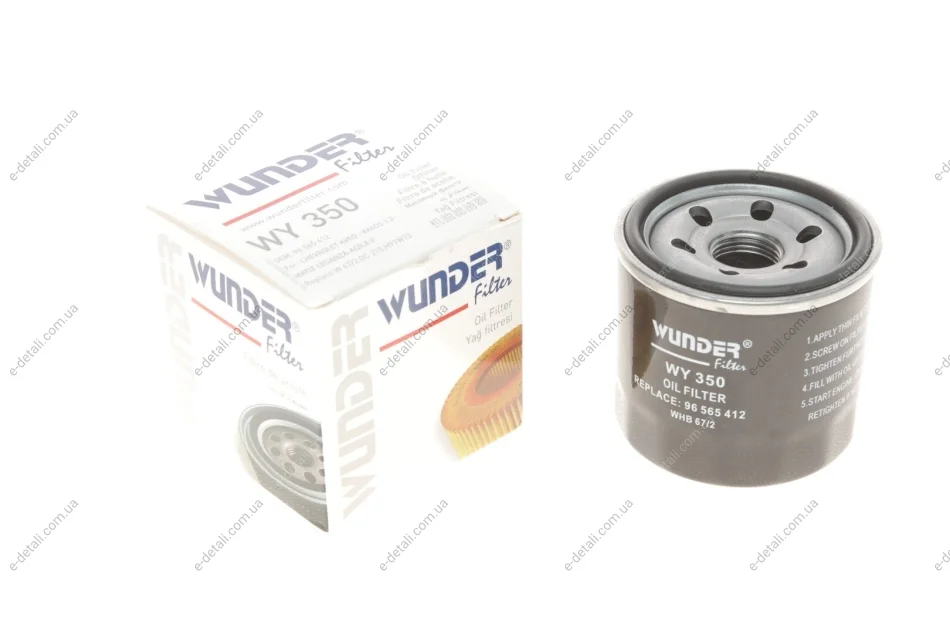 Фильтр масляный Chevrolet Aveo/Daewoo Matiz 03- benzin WUNDER FILTER WY 350 (фото 1)