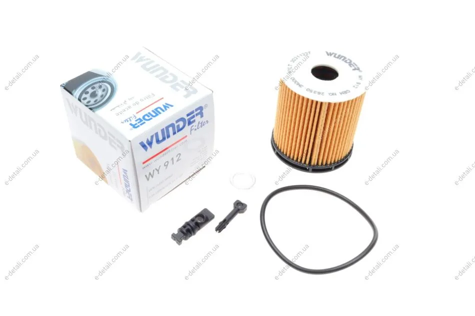 Фильтр масляный Hyundai Accent/Tucson 1.6 TGDi/1.5/1.6 17- WUNDER FILTER WY 912 (фото 1)