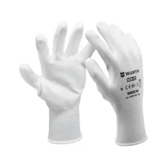Рукавиці захисні White PU, пара, розмір 10 WURTH 0899401110
