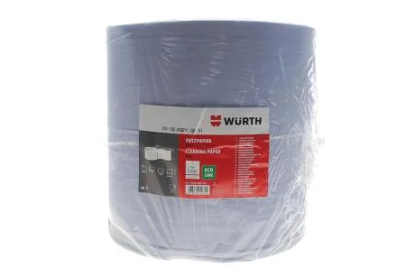 Очищувальний папір синій 3-хшар. рулон /1000 серве WURTH 0899800823