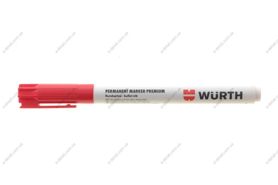 Маркер перманентний чорнильний PREMIUM, червоний, 1 mm {арт. } WURTH 0967915312 (фото 1)