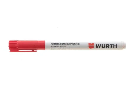 Маркер перманентний чорнильний PREMIUM, червоний, 1 mm {арт. } WURTH 0967915312