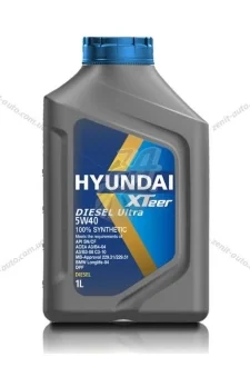 Олива моторна 5W-40 Xteer HYUNDAI диз DPF, D800 SN Plus, ACEA C3-16, 1л, синт XTeer 1011223