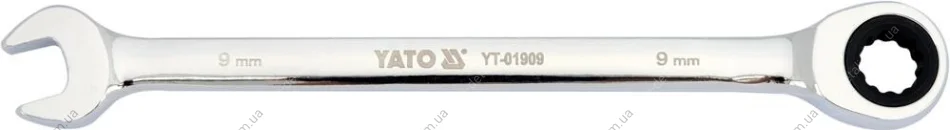 Ключ комбинированный с трещоткой YATO YT-01909 (фото 1)