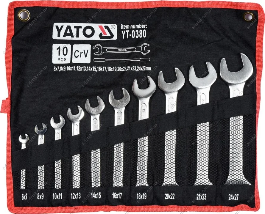 Набор гаечных ключей YATO YT-0380 (фото 1)