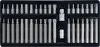 Набір викруткових насадок : адаптери 1/2", 3/8",HEX SPLINE TORX CrV[мет. Кейс] 40 шт (YATO YT-0400 (фото 2)