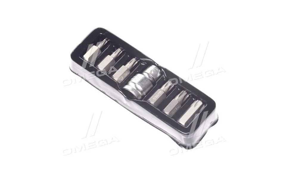 Набор отверточных насадок: "Torx", L = 30 мм, адаптер 1/2". 7 шт. [24/72], шт YATO YT-0410 (фото 1)