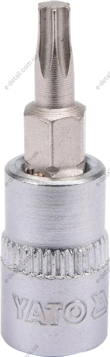 Головка торцевая к квадрату 1/4" с насадкой "TORX" Т20, L=37 мм YATO YT04304 (фото 1)