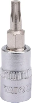 Головка торцевая к квадрату 1/4" с насадкой "TORX" Т20, L=37 мм YATO YT04304