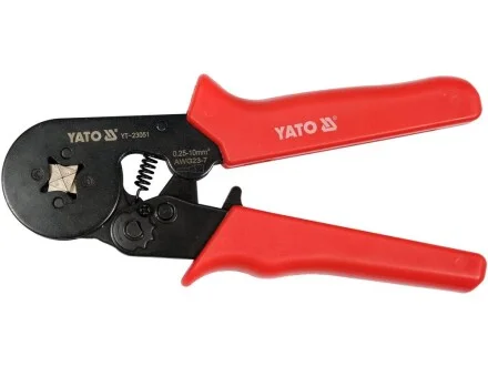 Клещи для обжима и зачистки проводов, L=175 мм, AWG 23-7; 0,25-10 мм? [10/40] YATO YT-23051