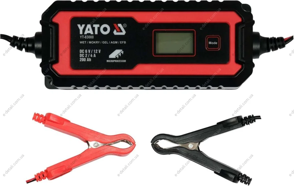 Зарядное устройство для аккумулятора YATO YT-83000 (фото 1)