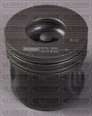 Поршень с кольцами і пальцем (размер отв. 90.16/+0.25) FORD Transit 2.4DI/TD (V184 TDI) YENMAK 31-03475-025 (фото 1)