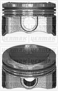 Поршень з кільцями і пальцем (розмір отв. 75,00/STD) CITROEN C-Elysee 1,2VTi YENMAK 31-04105-000