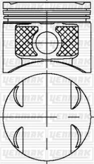 Поршень с кольцами і пальцем (размер отв. 79.5 / STD) (K4J-730/732/740/…) YENMAK 31-04177-000