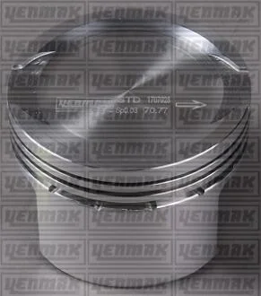 Поршень с кольцами і пальцем (размер отв. 71.2 / +0.4) FIAT Doblo 1.4 (4цл.) (188 A4000) YENMAK 31-04285-040