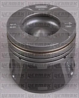 Поршень с кольцами і пальцем (размер отв. 70.00/+0.40) OPEL Astra H 1.3CDTI(199A3000 Multijet Fiat / Opel Ortak motor) YENMAK 31-04289-040