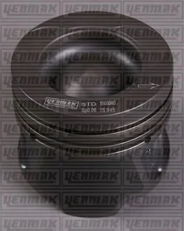 Поршень с кольцами і пальцем (размер отв. 76,00 / STD) RENAULT Kangoo, Megane, 1.5 dCi 08-, (4 цл.) (K9K 837/846 Euro5 95-110PS / OM607.951 OM607 DE 15…) дизель YENMAK 36-04185-000