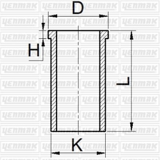 Гильза цилиндра (размер отв. 95.8 / STD) Citroen Jumper 3.0 HDI (4цл.) (DUCATO - DAILY) YENMAK 51-65754-000