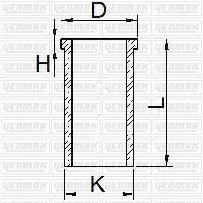 Гільза циліндра (розмір отв. 79 / STD) (Y 1.7 DT) (Дизель, 4ц) YENMAK 51-65814-000 (фото 1)