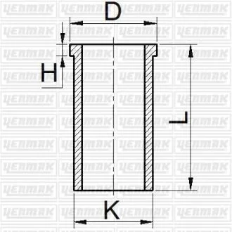 Гільза циліндра (розмір отв. 79 / STD) (Y 1.7 DT) (Дизель, 4ц) YENMAK 51-65814-000