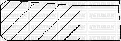 Комплект поршневих кілець RENAULT Trafic II 2.0 DCI (84,5/0,5) (2,5/2/2) YENMAK 91-09171-050